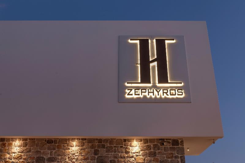 Zephyros Hotel Myrties Bagian luar foto